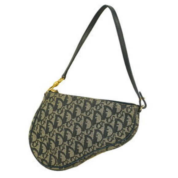 Christian Dior Trotter Canvas Saddle Pouch - Picture 1 of 12